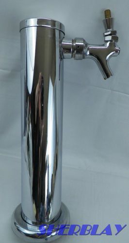 NEW Chrome Beer Tap Tower with Faucet Spout &amp; Gasket