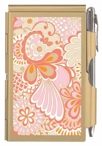 Wellspring Flip Note w/Pen-Coral Skies Collection-Happy Dance Pattern #1605-NEW!