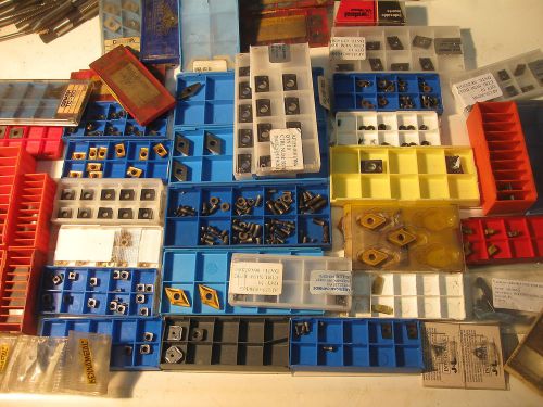 200 unused carbide inserts, various types and styles hardware machinist