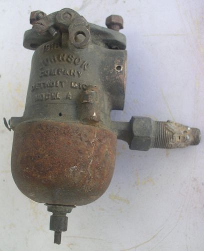 1918 johnson hit and miss gas engine motor brass body carburetor for sale