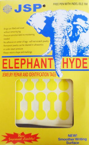 ELEPHANT HYDE JEWELERS PRICE TAGS  YELLOW 1000 tags with indelible pen (ta74)