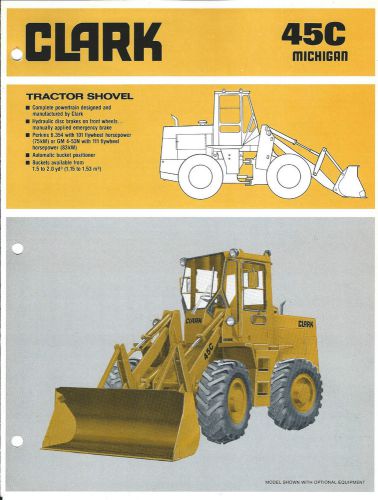 Equipment Brochure - Clark - Michigan - 45C - Wheel Loader - c1979 (E3091)