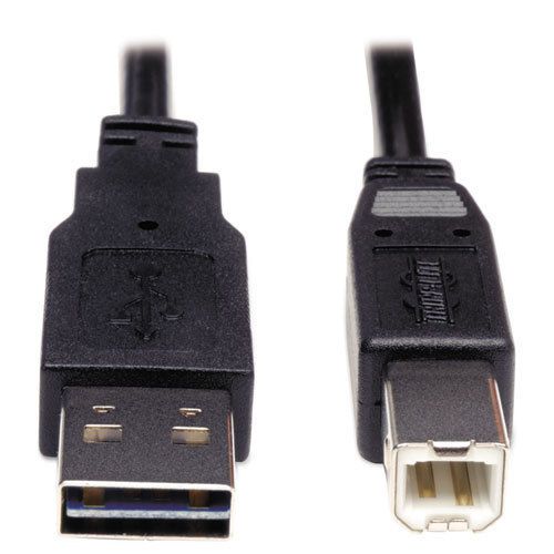 &#034;Tripp Lite Usb 2.0 Gold Cable, 6 Ft, Black, Usb A Male To B Male Device&#034;