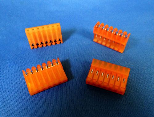 640426-7  MTA-156 Connector Assy, 18 AWG Orange, 7 Position closed  -  QTY of 4