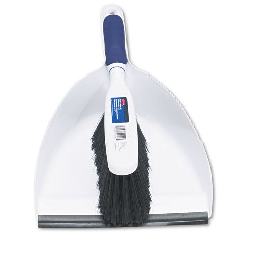 Duster brush w/plastic dustpan, white for sale