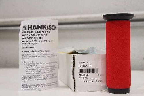 HANKISON ELEMENT E5-20 HF SERIES GRADE 12 MAX OIL REMOVAL FILTER COMPRESSOR
