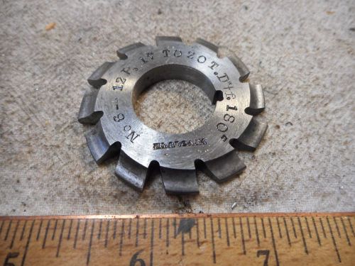 B &amp; s no 6 - 12p 17 to 20t involute gear cutters hs -12 gear cutter for sale