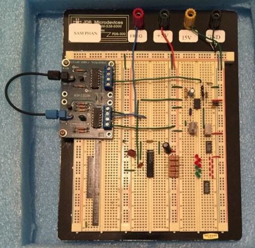 JDR Microdevices PDS300 Analog &amp; Digital Optic System Project Breadboard LSB MSB