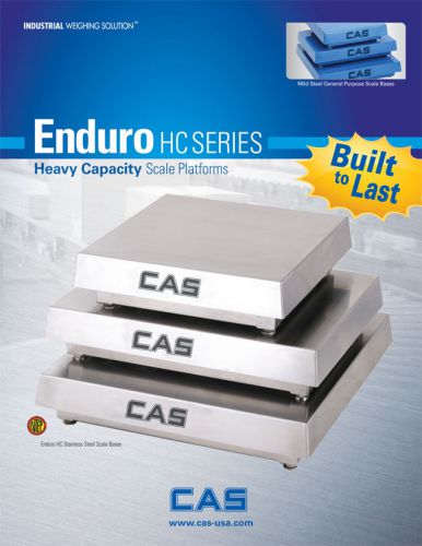 CAS Scale Enduro HC Mild Steel Platform 24 x 24 x 5.25, 500 lb---HCMS-L500