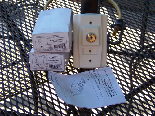 QTY 2) EDWARDS SIGNALING SD-TRM REMOTE RESET/TEST SWITCH