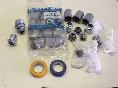 Bag Of 15 Cantex Terminal Adapters 5140103m Plus Misc See Pics