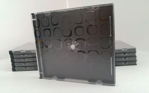 10 Staples Designer Black Jewel Cases For CDs Or DVDs