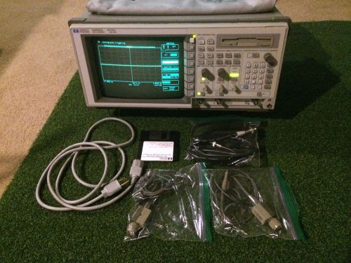 HP 54520A 500Mhz Oscilloscope with firmware, 2 10:1 Tek probes, BNC test cable