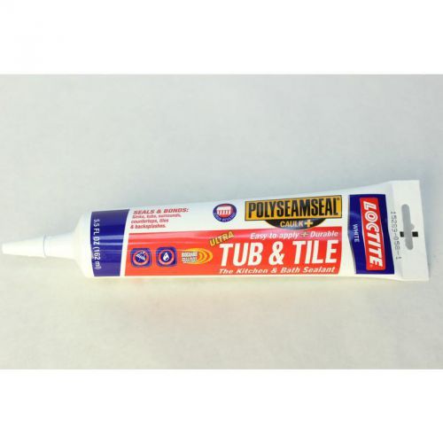 Polyseamseal Ultra Tub and Tile 5.5 Oz HENKEL CONSUMER ADHESIVES Adhesive Caulk