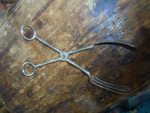 GUC Italy silverplated bread tongs serving untensil buffet equipment catering