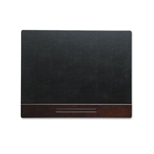 Wood tone desk pad, mahogany, 24 x 19 for sale