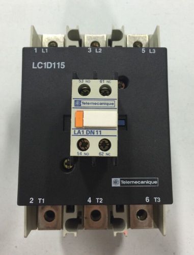 Telemecanique Contactor LC1D115006 with LA1DN11