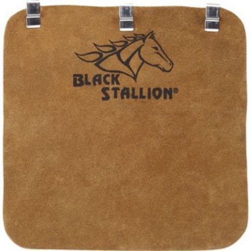 Black Stallion HB Side Split Cowhide Welding Helmet Bib with Metal Cli