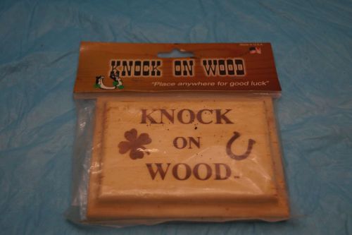 Lucky desk accessory &#034;Knock on Wood&#034;