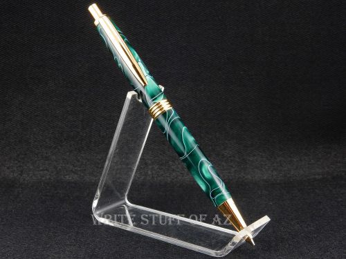 Thin style mechanical pencil in green acrylic fathers day for sale