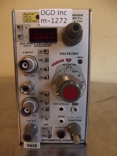 Tektronix 7a13 differential comparator w/digital counter-m1272 for sale