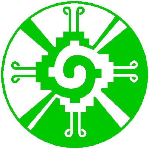 30 Custom Green Hunab Ku Symbol Personalized Address Labels