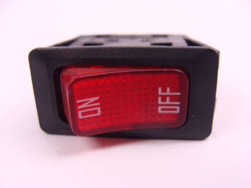 T85 ON OFF ON SPDT Rocker Switch With Light   16A 125VAC Max KCD3       A100989F