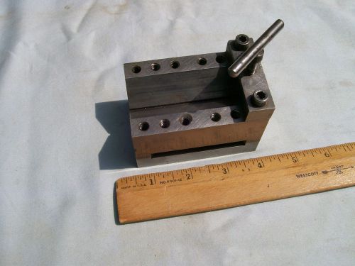 Machinist Workholding &#034;V&#034; Block w/Clamp