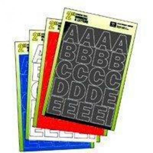 Set Number and Ltr 2In Vnyl Blk Hy-Ko Products Adhesive - Sets 30034 Black Vinyl