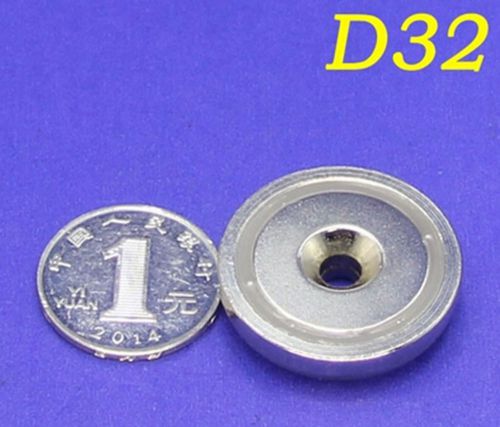 N52 32mm*8mm Round Neodymium Iron Boron Strong Magnet Salvage Countersunk #A233