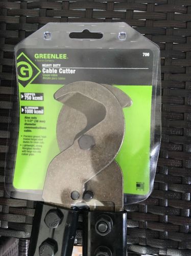 NEW Greenlee 706 Heavy-Duty Cable Cutter 750kcmil