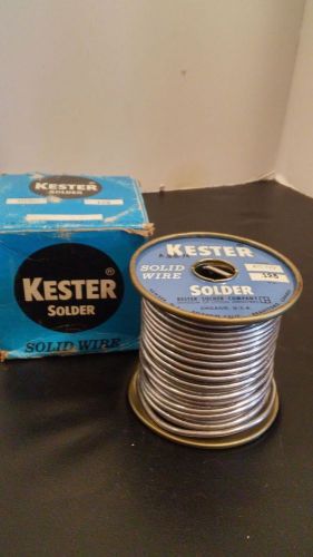 Kester Solder 40/60 Solid Wire .125 Used