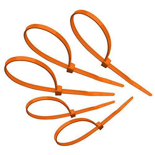 Tach-It 8&#034; x 40 Lb Tensile Strength Orange Colored Cable Tie (Pack of 1000) Sale