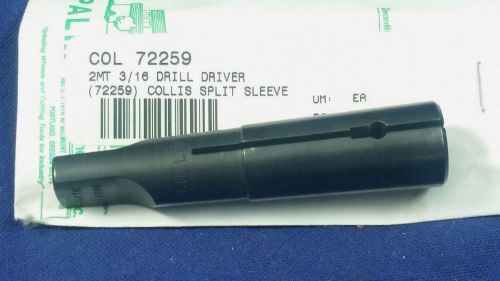NEW Collis MT2 2MT Morse Taper 3/16&#034; Split Sleeve Drill Driver 72259 - Expedited