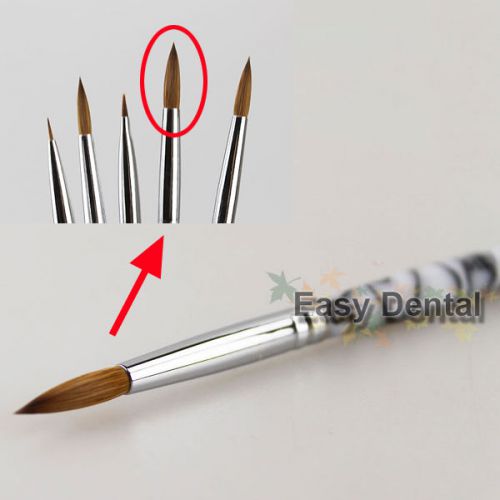 1 Dental Porcelain Ceramic Ermine Kolinsky Brush Pen Fraying Separating Tool #8