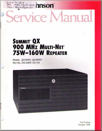 Johnson Service Manual SUMMIT QX 900 MHz MULTI-NET