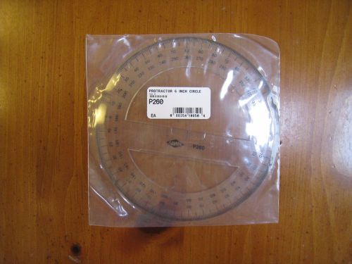 Brand New Alvin Protractor P260 6 inch  Drafting Circle
