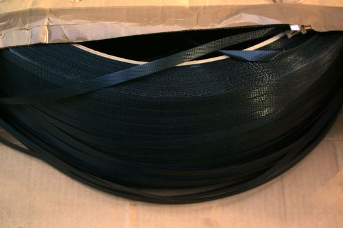 Polypropylene Strapping 1/2&#034; wide 250 x 9000&#039; Black 16&#034; x 6&#034; Core