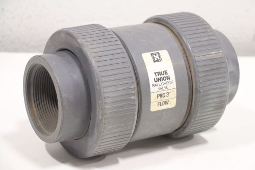 Hayward true union safe block ball check valve pvc 3&#034; flow control fitting for sale