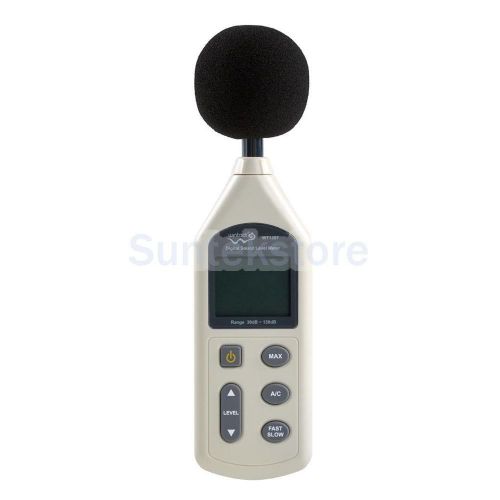 Lcd digital sound noise level meter measure gauge tester detector 30-130 db for sale