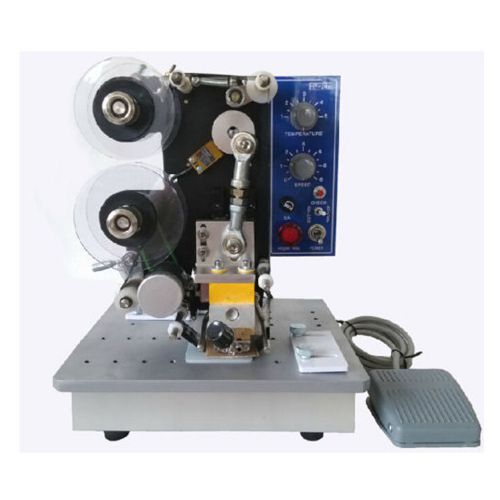 Semi-automatic Electric Hot Stamp Ribbon Coding Printer Machine Coder 120W 220V