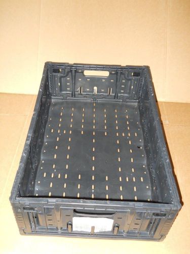 PLASTIC STACKING CRATES LUGS BINS BASKETS FOLDING COLLAPSIBLE 6416, 7&#034; IFCO