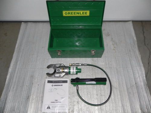 Greenlee hydraulic cable cutter# 750 with 767 pump and case nice,746,7310,800 for sale