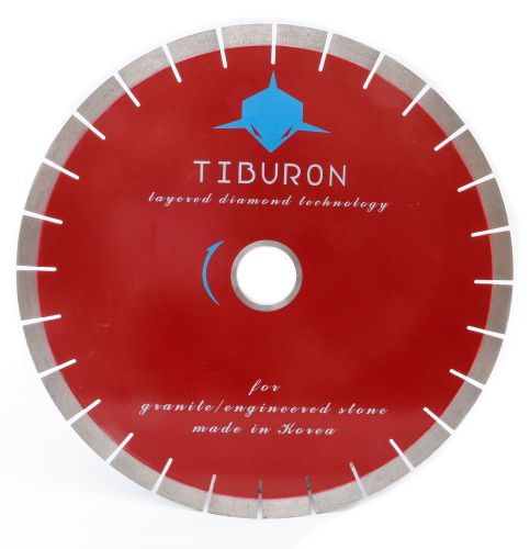 14 Inch Tiburon RED Silent Core Bridge Saw Diamond Blade For Granite Stone 20mm