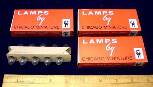 40 Chicago Miniature Lamps #PR6 for Flashlights or Lantern, New in Box, USA