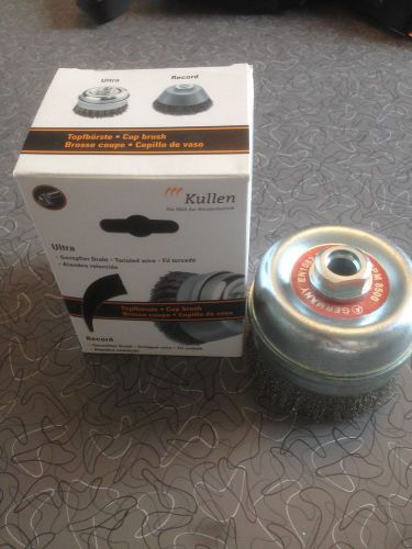 90mm diameter Record Kullen Cup Brush Industrial German Made NEW 25mm long wires