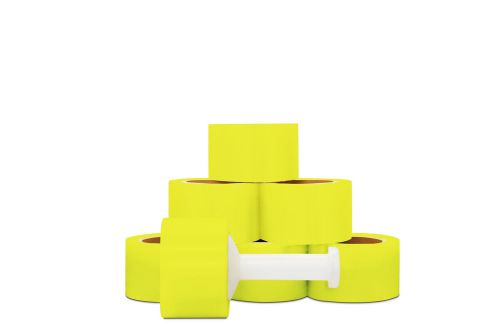 3&#034; x 1000&#039; 80 gauge shrink wrap stretch film yellow color 180 rolls (10 cases) for sale
