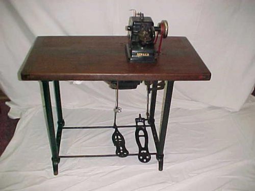 ANTIQUE SINGER SEWING MACHINE 176-11 FUR HIDE TAXIDERMY LEATHER INDUSTRIAL EXC