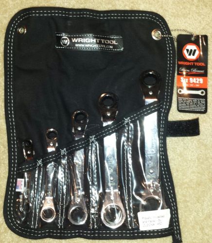NEW!!! Wright Tool #9429 5 Pc. Ratcheting Box Wrench Set 1/4&#034;-7/8&#034;