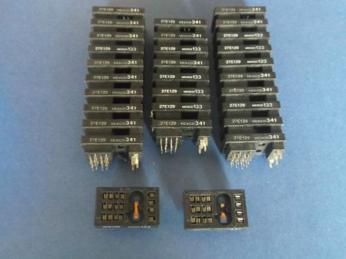 27e129 p&amp;b - qty 30 - new r10 relay sockets-terminals for sale